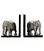 Fifty Five South Elephant Bookends With Marble Base