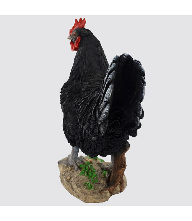 Fiesta Studios Large Standing Black Cockerel Ornament