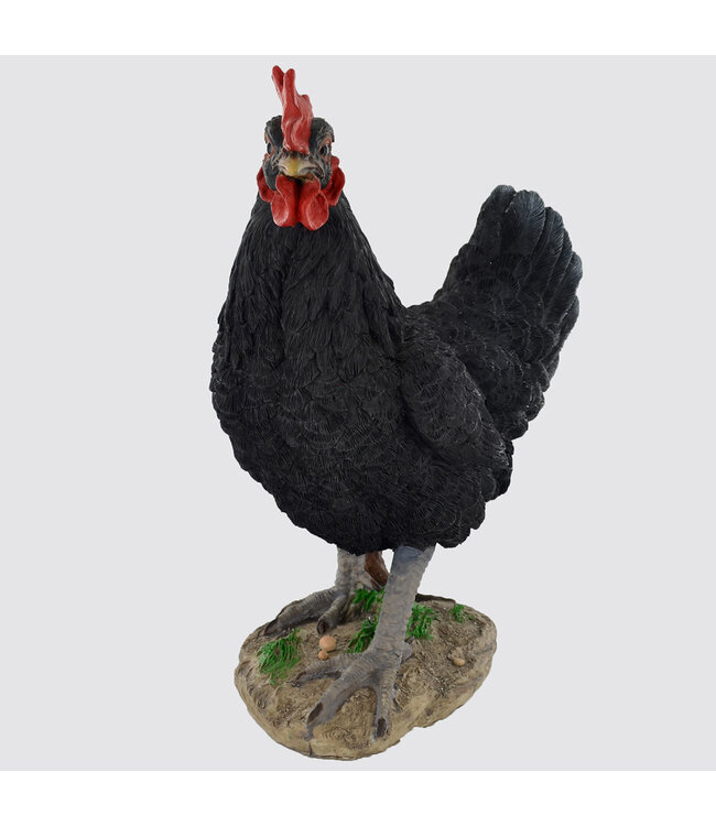 Fiesta Studios Large Standing Black Cockerel Ornament