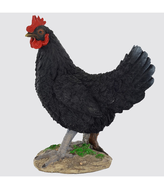 Fiesta Studios Large Standing Black Cockerel Ornament