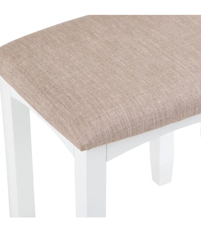 Kettle Home White Painted Dressing Stool