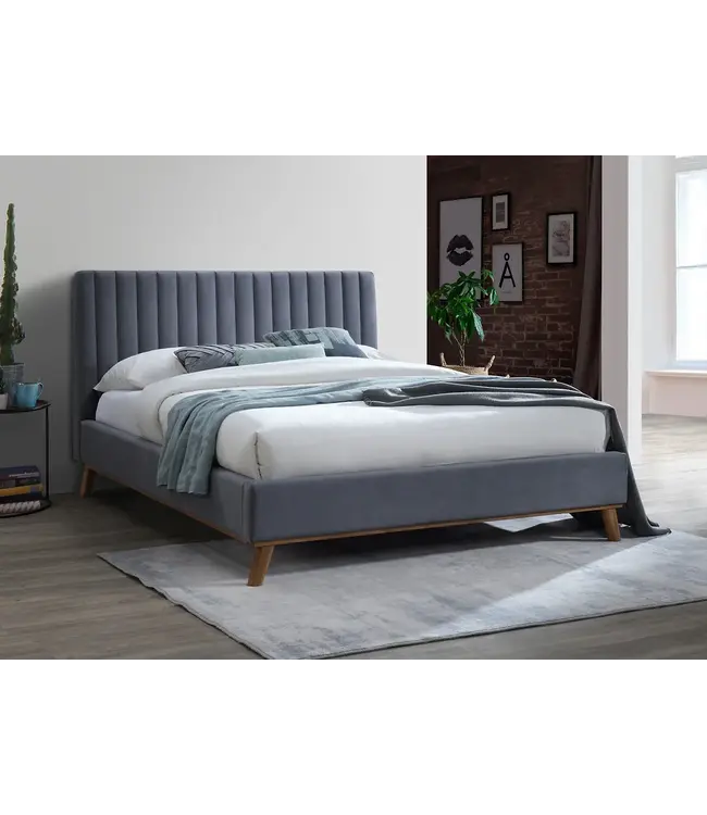 Time Living Albany Fabric & Wood Bed