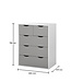 Timber Art Design 4 Piece Bedroom Set 3+2 Drawer - Grey