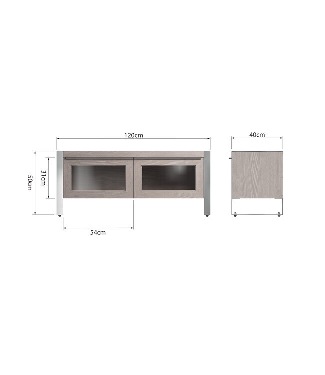 Silver Oak Standard TV Unit
