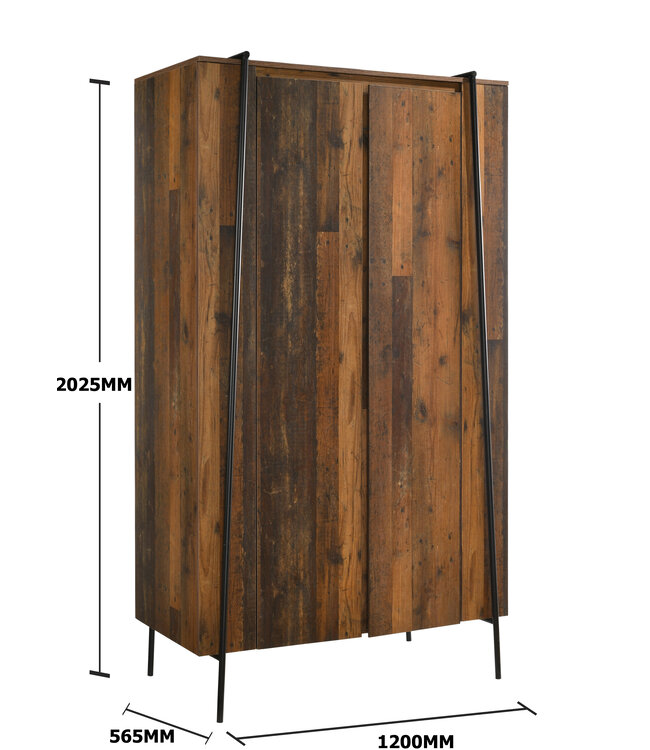 Timber Art Design Abbey 2 Door Wardrobe