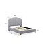 Freya Boucle Grey Bed