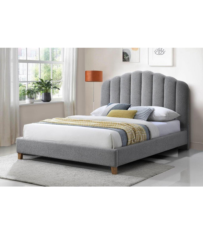 Freya Boucle Grey Bed
