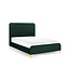 Naia Green Fabric Bed