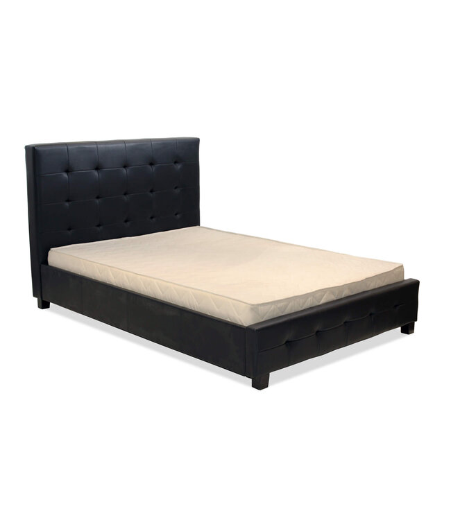 Heartlands Furniture Lattice Leather Bed