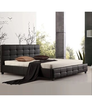 Lattice Leather Bed