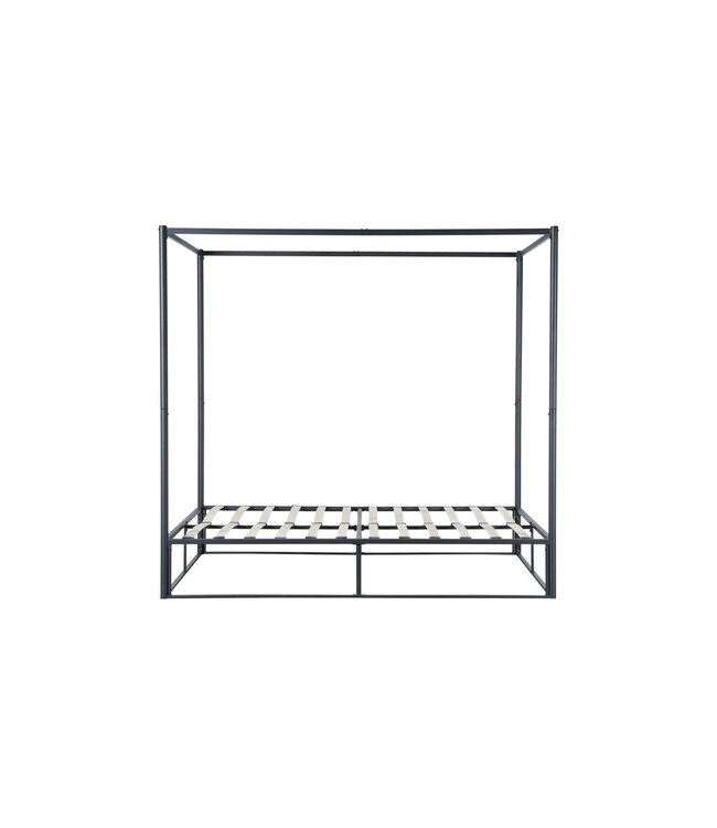 Birlea Black Metal Four Poster Bed