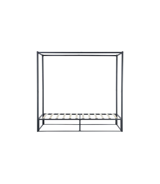 Birlea Black Metal Four Poster Bed