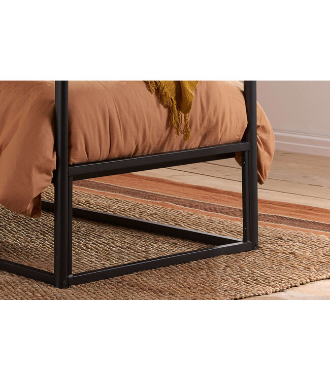 Birlea Black Metal Four Poster Bed