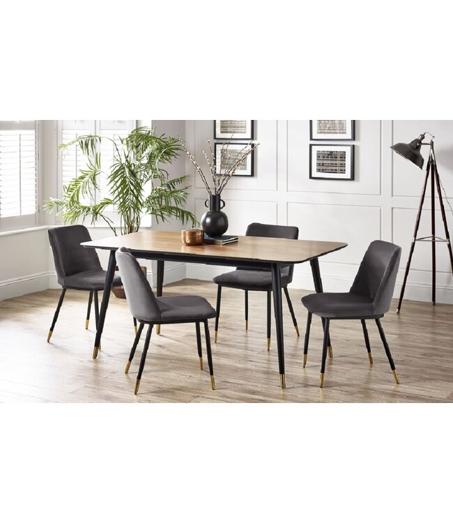 Julian Bowen Findlay Rectangular Table & 4 Dining Chairs