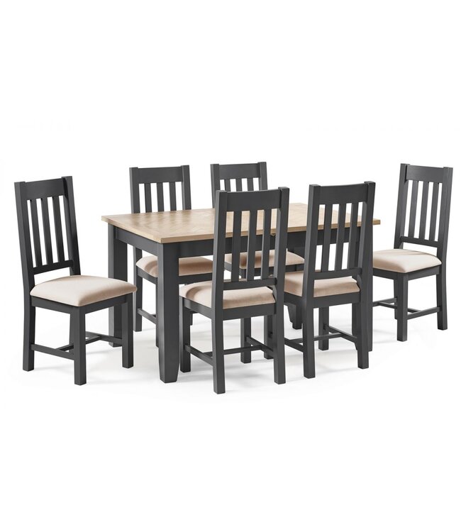 Julian Bowen Bordeaux Grey Extending Dining Set