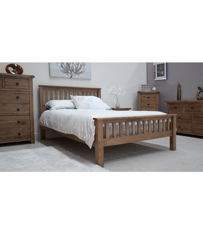 Homestyle GB Rustic Oak Bed