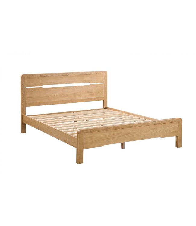 Julian Bowen Curve Oak Bed