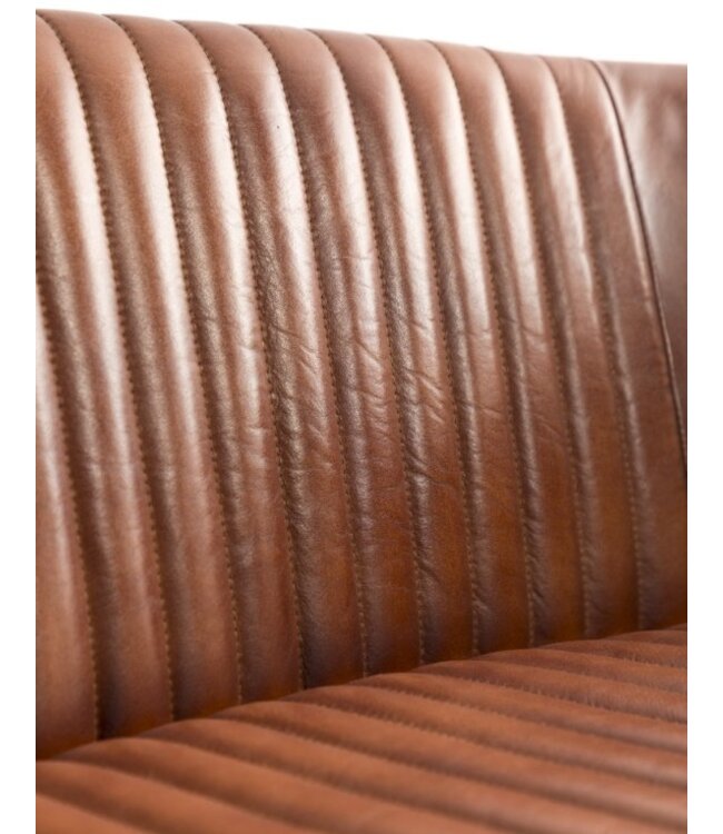 McGowan & Rutherford Industrial Vintage Leather Sofa