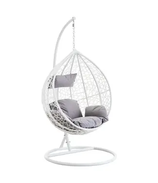 Interiors By Premier Goa White Hanging Egg Chair