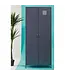 Interiors By Premier Two Door Grey Metal Wardrobe