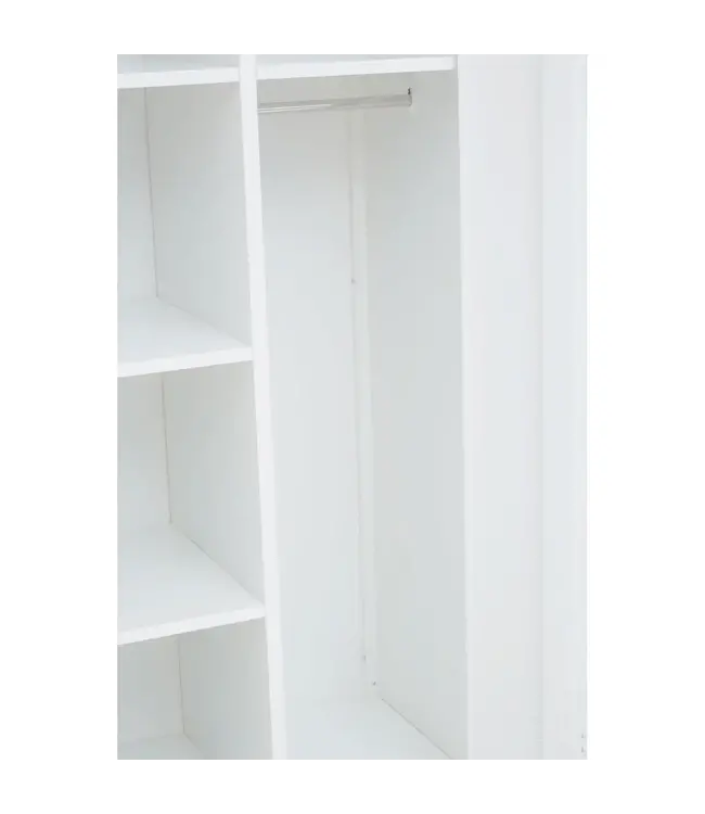 Two Door White Metal Wardrobe