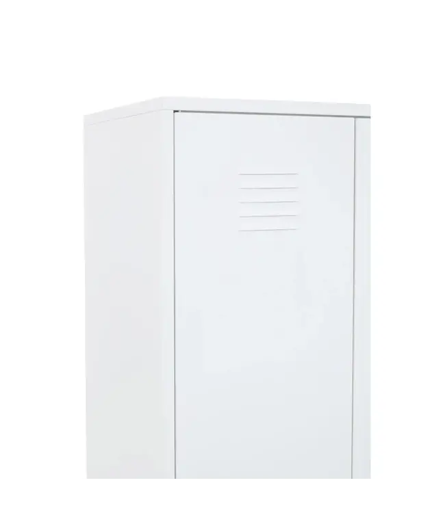 Two Door White Metal Wardrobe