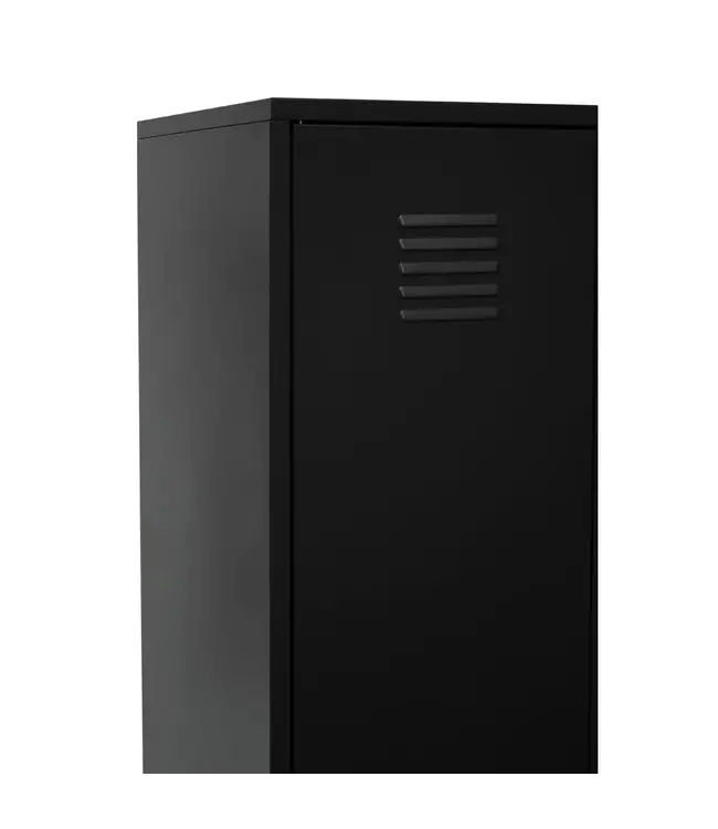 Two Door Black Metal Wardrobe