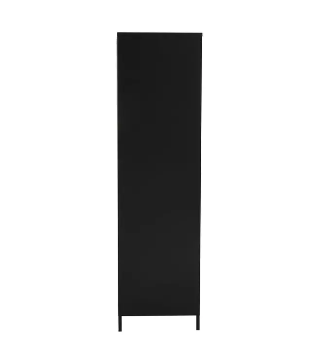 Two Door Black Metal Wardrobe