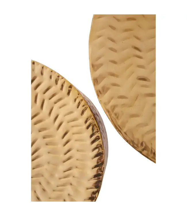 Templar Set of 2 Gold Finish Stools