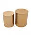 Fifty Five South Templar Set of 2 Gold Finish Stools