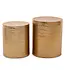 Fifty Five South Templar Set of 2 Gold Finish Stools