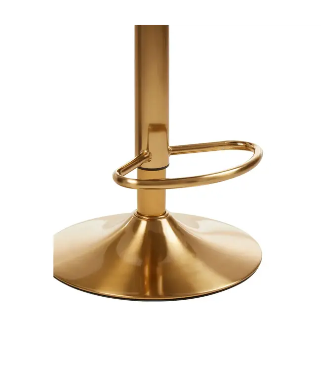 Baina White|Gold Bar Stool