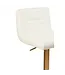Baina White|Gold Bar Stool