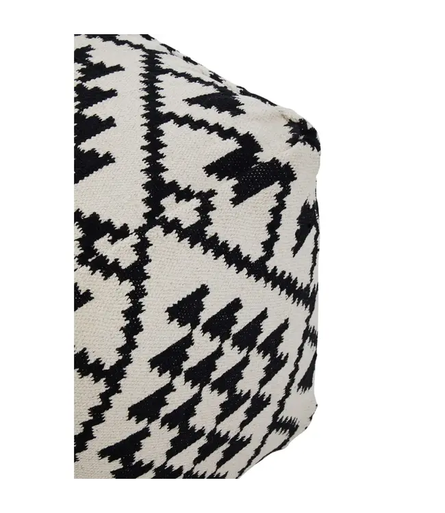 Cefena Square Patterned Footstool