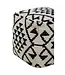 Cefena Square Patterned Footstool