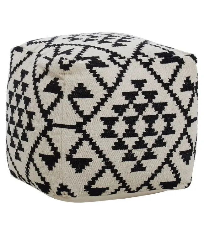 Fifty Five South Cefena Square Patterned Footstool