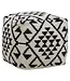 Cefena Square Patterned Footstool