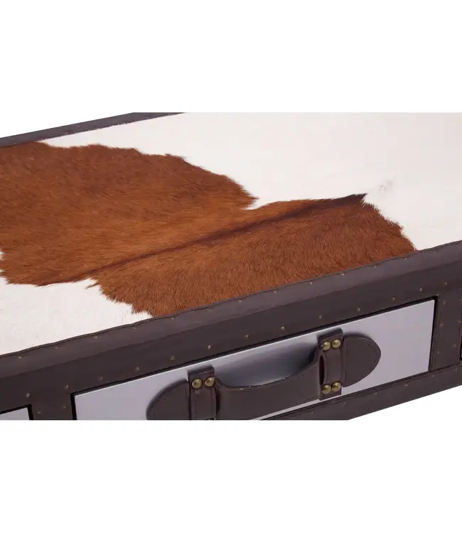 Genuine Cowhide Console Table