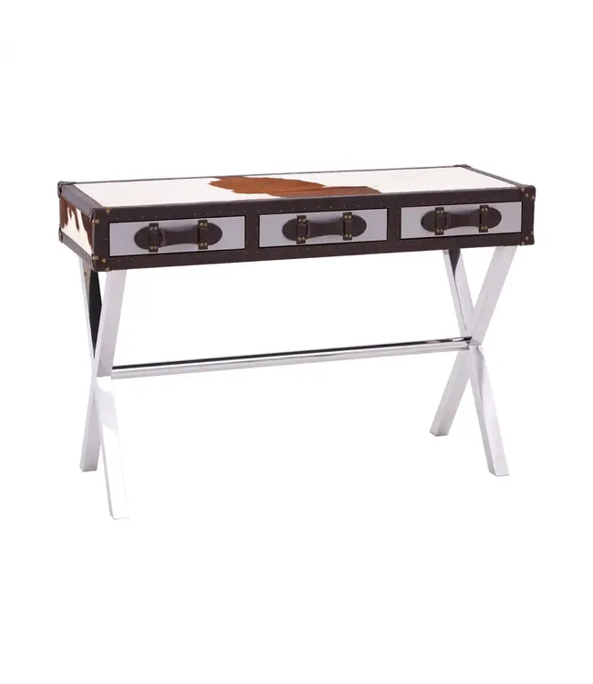Genuine Cowhide Console Table