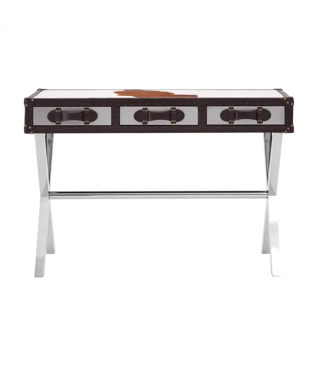 Genuine Cowhide Console Table
