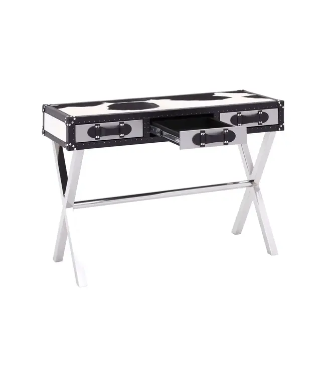 Genuine Cowhide Console Table