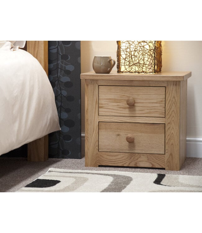 Homestyle GB Torino Oak Narrow Bedside