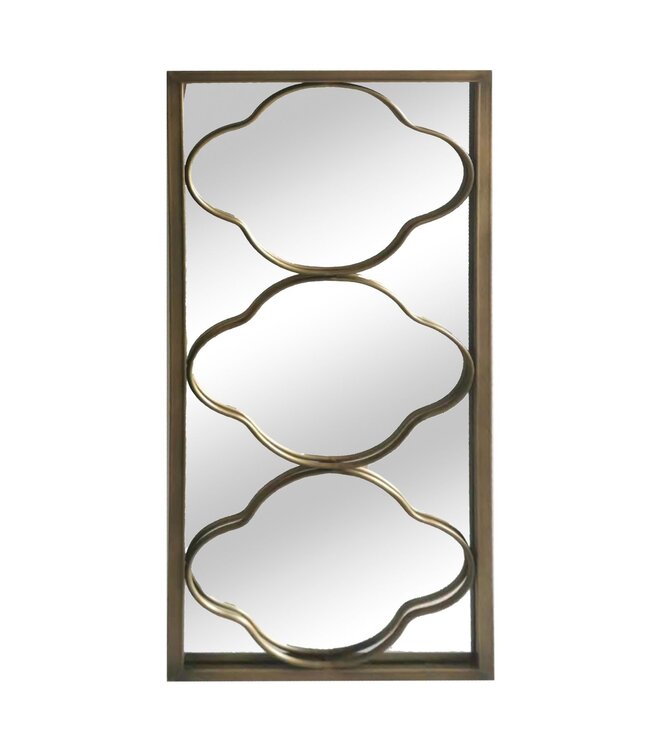 Gold Iron Framed Mirror