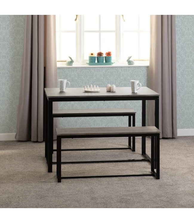 Seconique Lincoln Dining Set Stone Effect