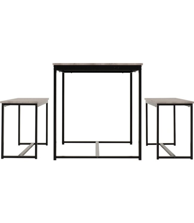 Seconique Lincoln Dining Set Stone Effect