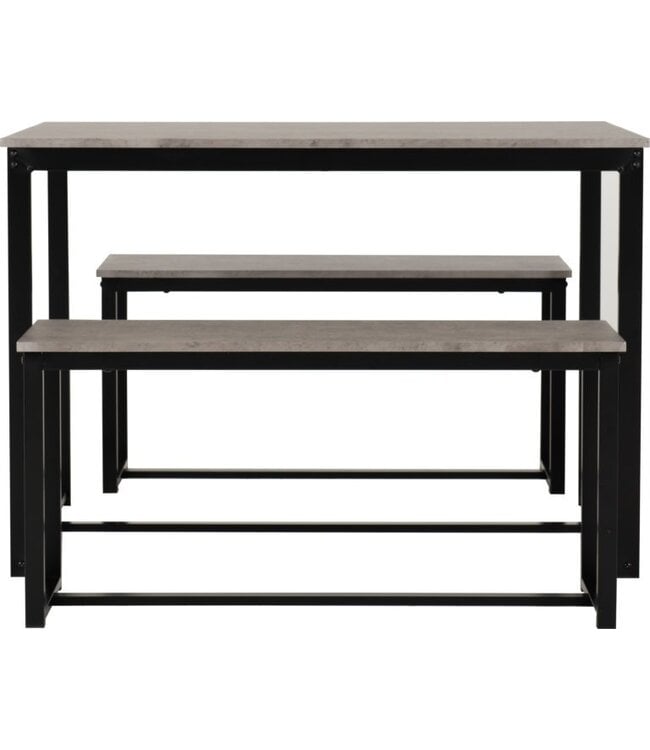 Seconique Lincoln Dining Set Stone Effect