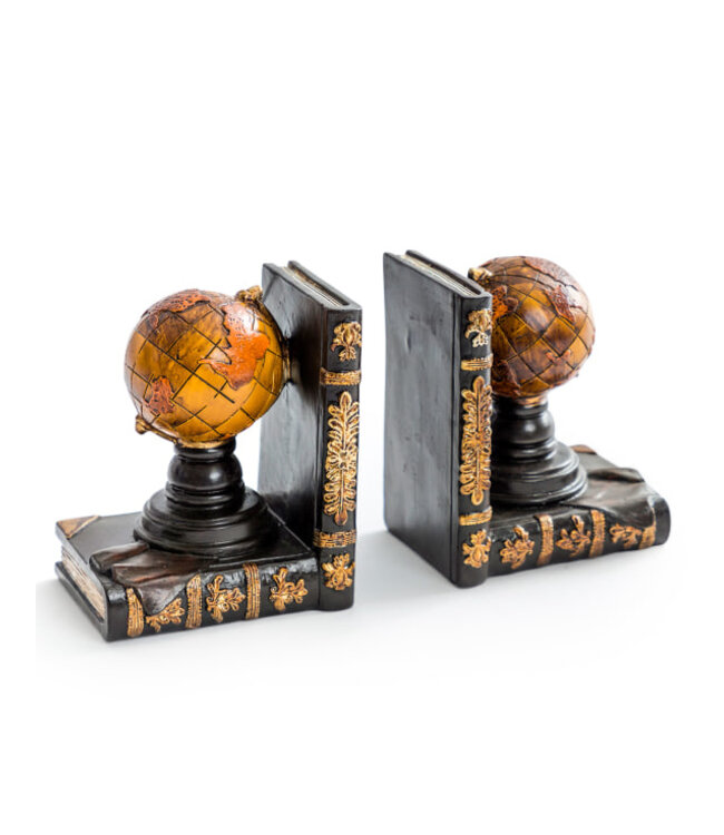 McGowan & Rutherford Antique Pair of Globe Bookends