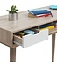 Timber Art Design Alford White | Grey 2 Drawer Desk