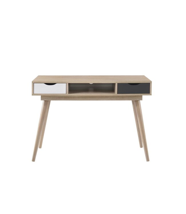 Timber Art Design Alford White | Grey 2 Drawer Desk