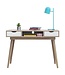 Timber Art Design Alford White 2 Drawer Desk